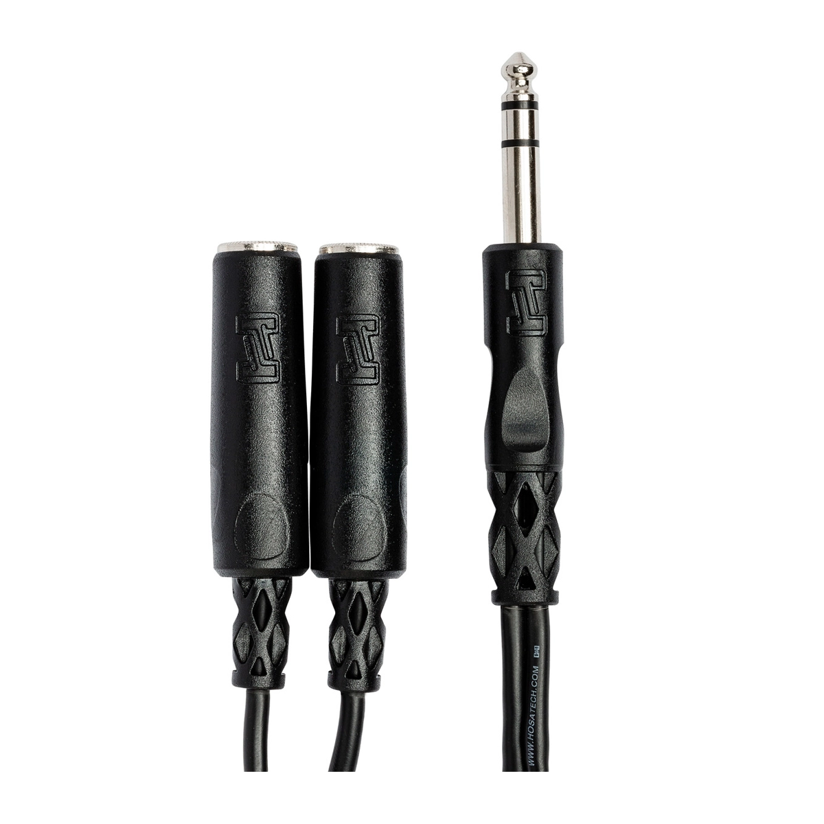 Hosa YPP-118 1/4" TRS Male to Dual 1/4" TRS Female Cable - 6''