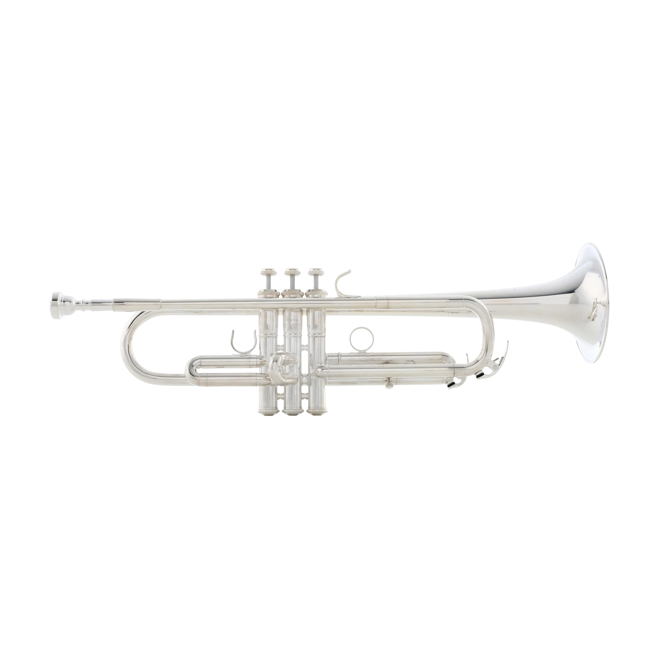 Yamaha YTR-8310ZS silver plated finish full view of the trumpet