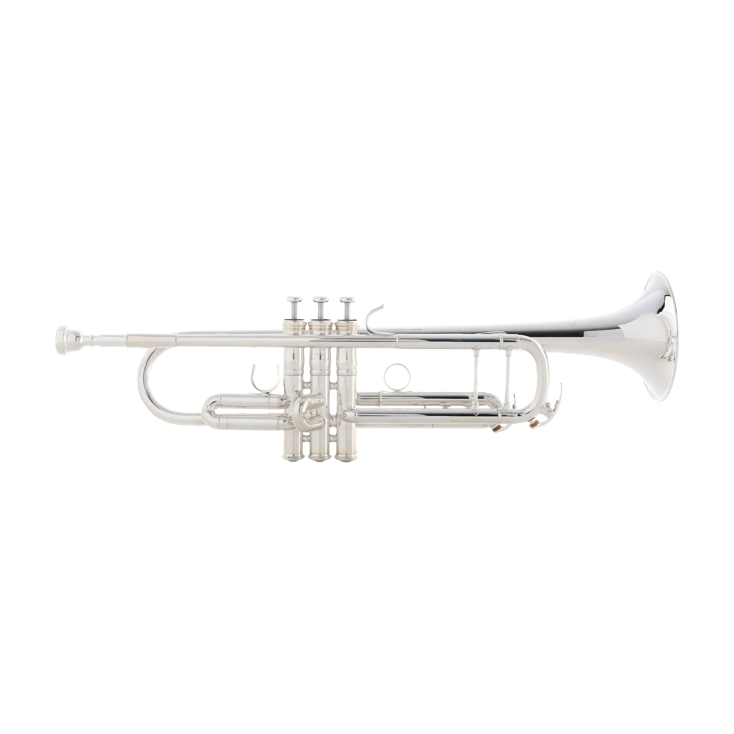 Yamaha YTR-8335IIS silver plated finish full view of the trumpet