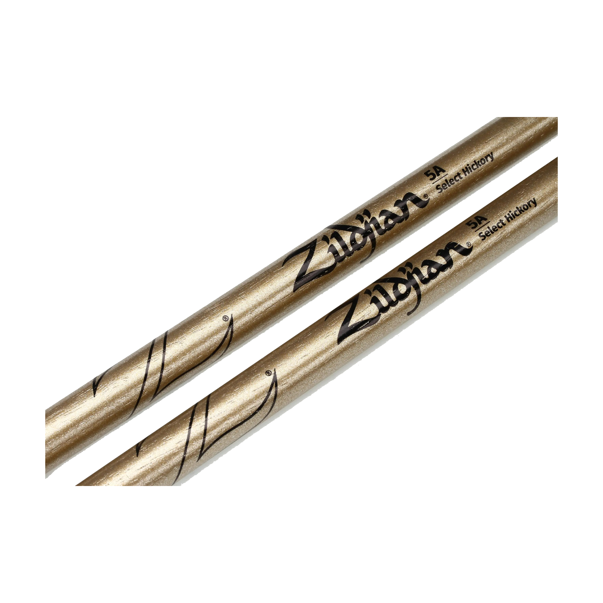 Close-up view of Zildjian Z5ACG Chroma Gold Drum Sticks Wood