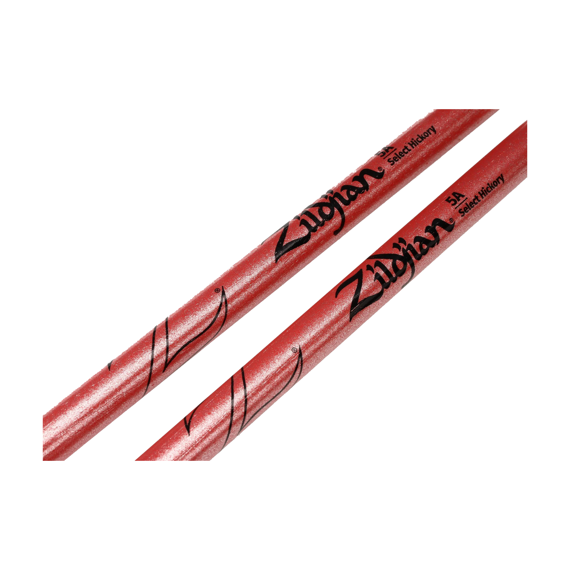 Close-up view of Zildjian Z5ACP Chroma Pink Drum Sticks Wood