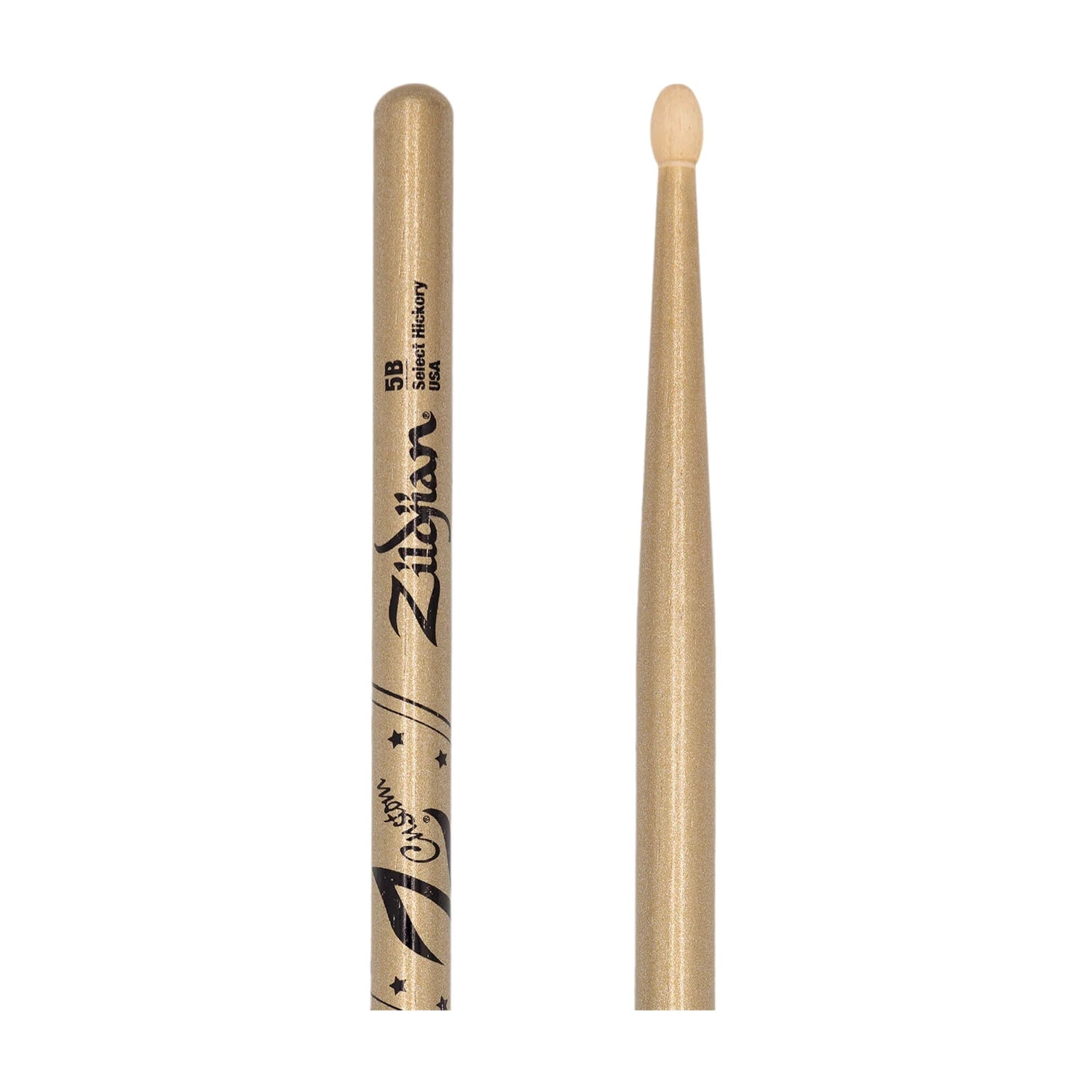 Zildjian ZXBP00102 Z Custom Limited-Edition Gold Chroma Drumsticks - 5B