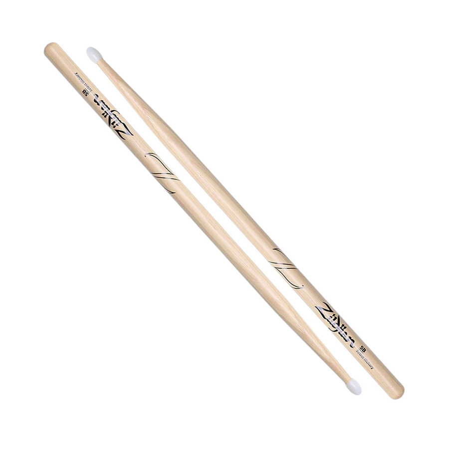 Zildjian Z5BN 5B Nylon Tip Anti-Vibe Hickory Drumsticks