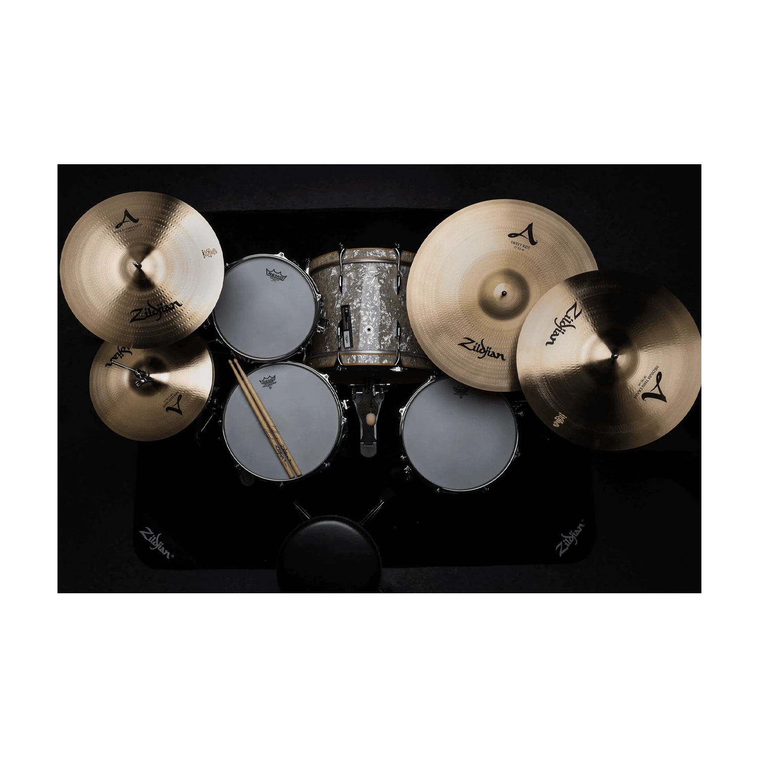 Zildjian Deluxe Drum Rug Black