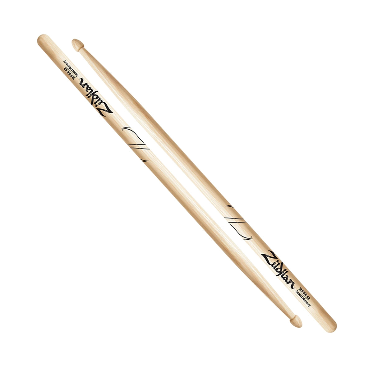 Zildjian ZS5A Natural Hickory Drumsticks - Super 5A