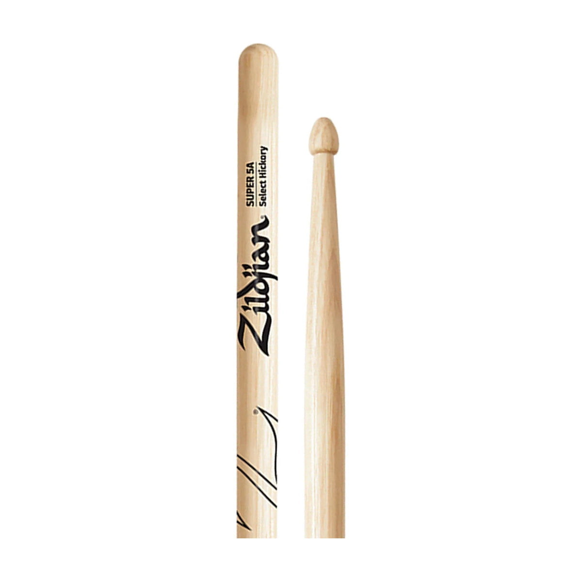 Zildjian ZS5A Natural Hickory Drumsticks - Super 5A