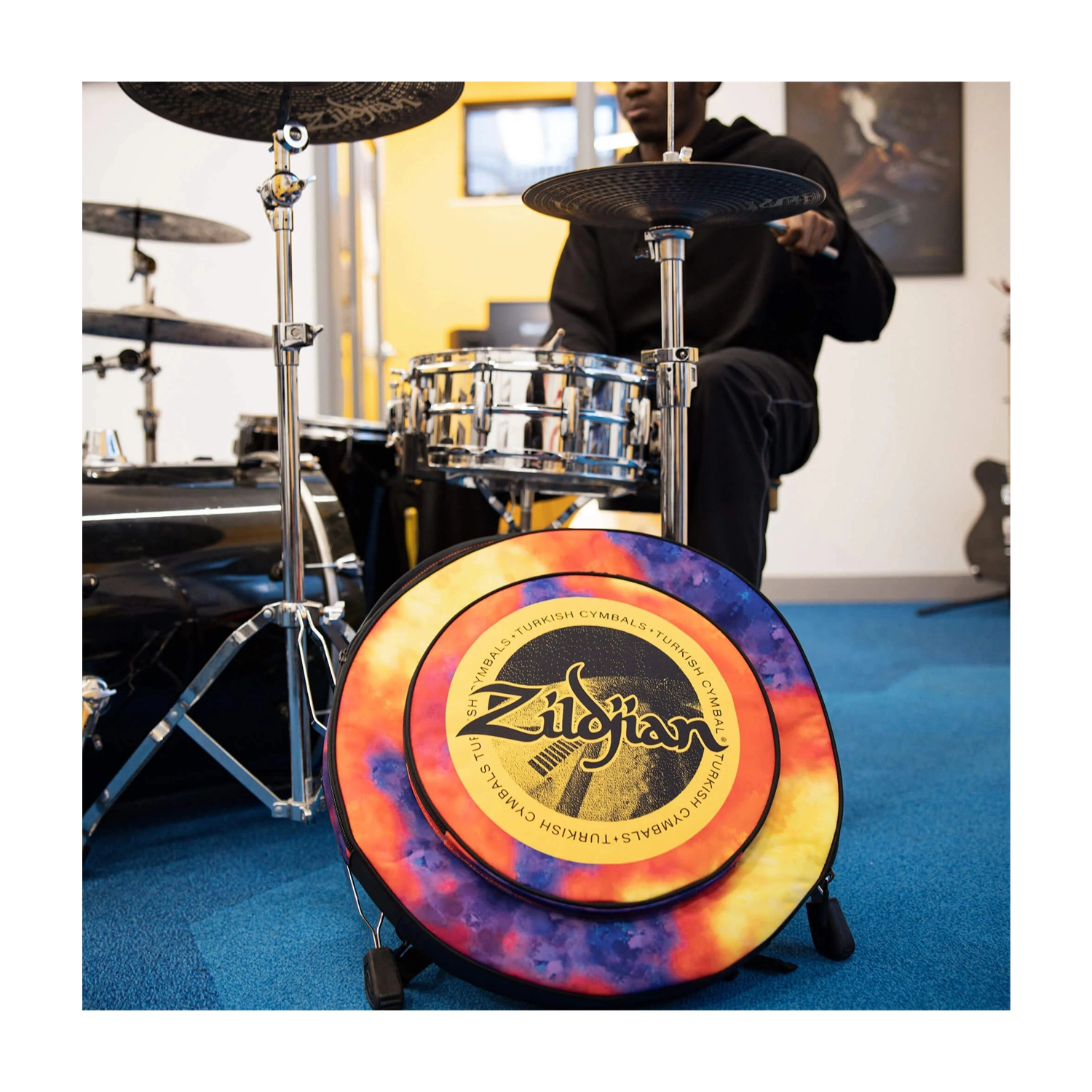 ZXCB00220 Lifestyle, Drummer at practice session.