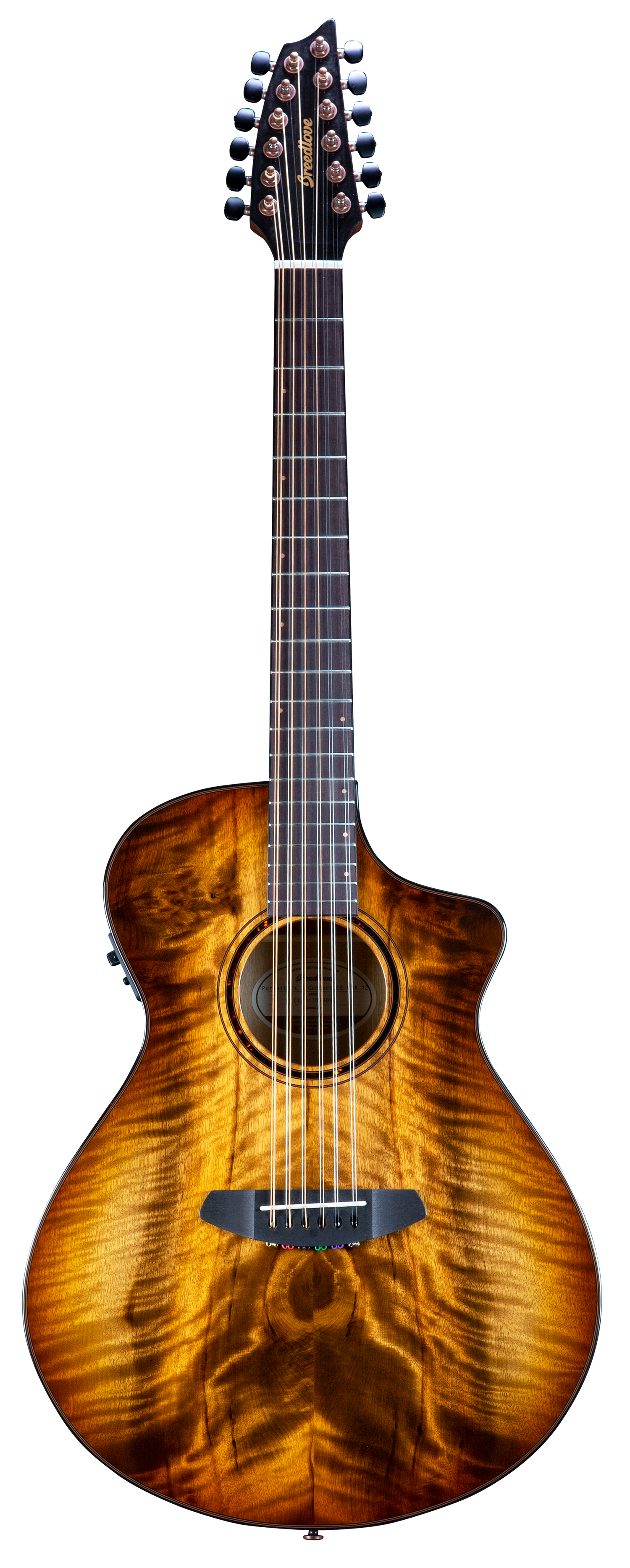Breedlove Eco Pursuit Exotic S Concert Ce 12-String Acoustic-Electric Guitar - Amber Burst