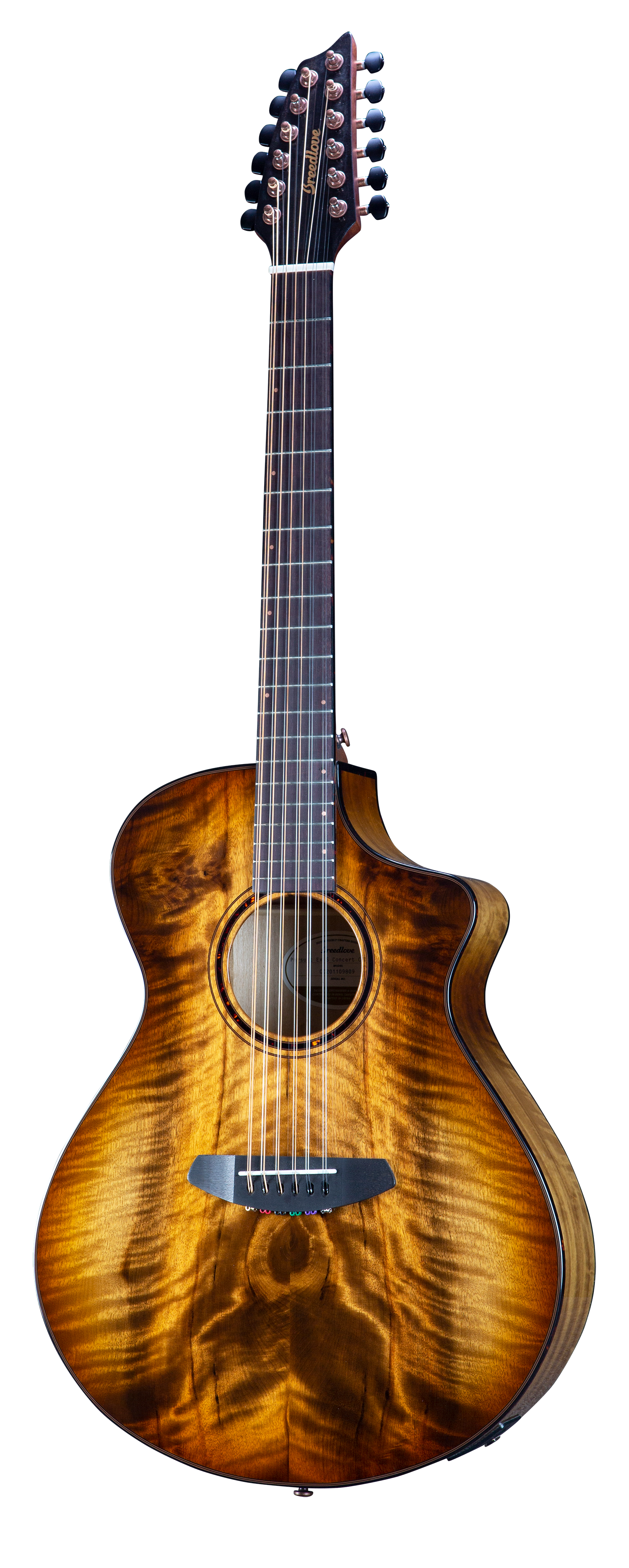 Breedlove Eco Pursuit Exotic S Concert Ce 12-String Acoustic-Electric Guitar - Amber Burst