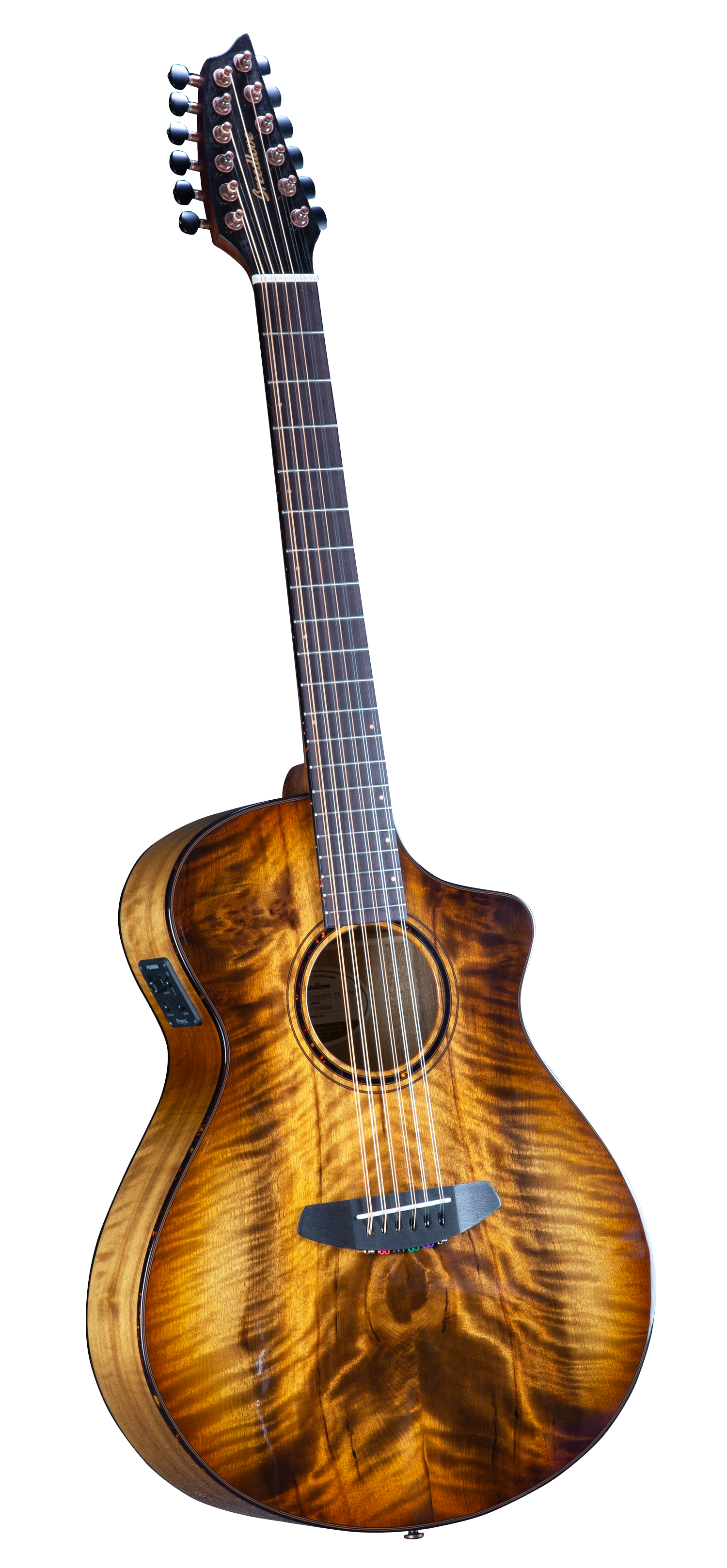 Breedlove Eco Pursuit Exotic S Concert Ce 12-String Acoustic-Electric Guitar - Amber Burst
