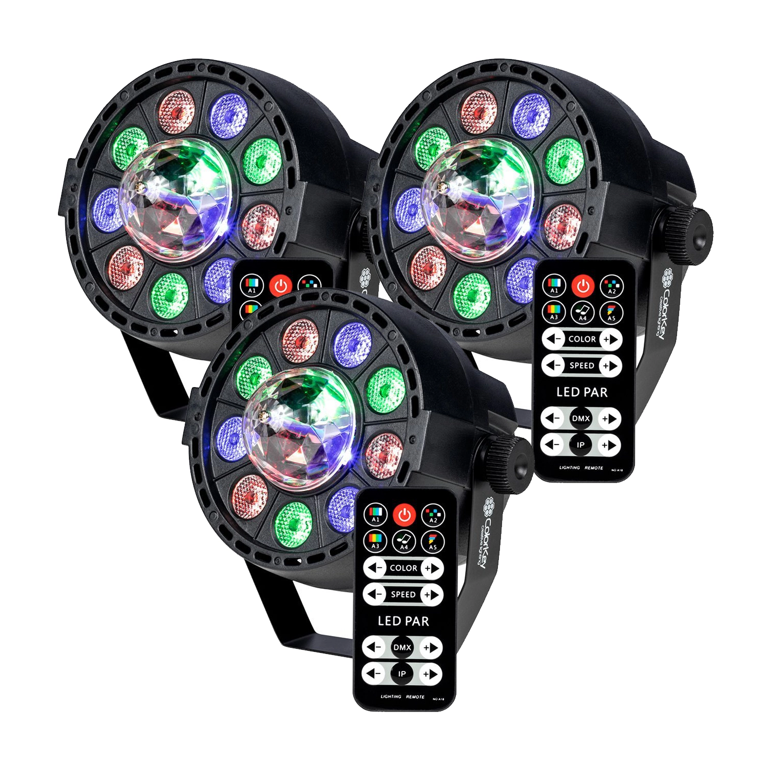 Colorkey PartyLight FX 3-Pack Bundle
