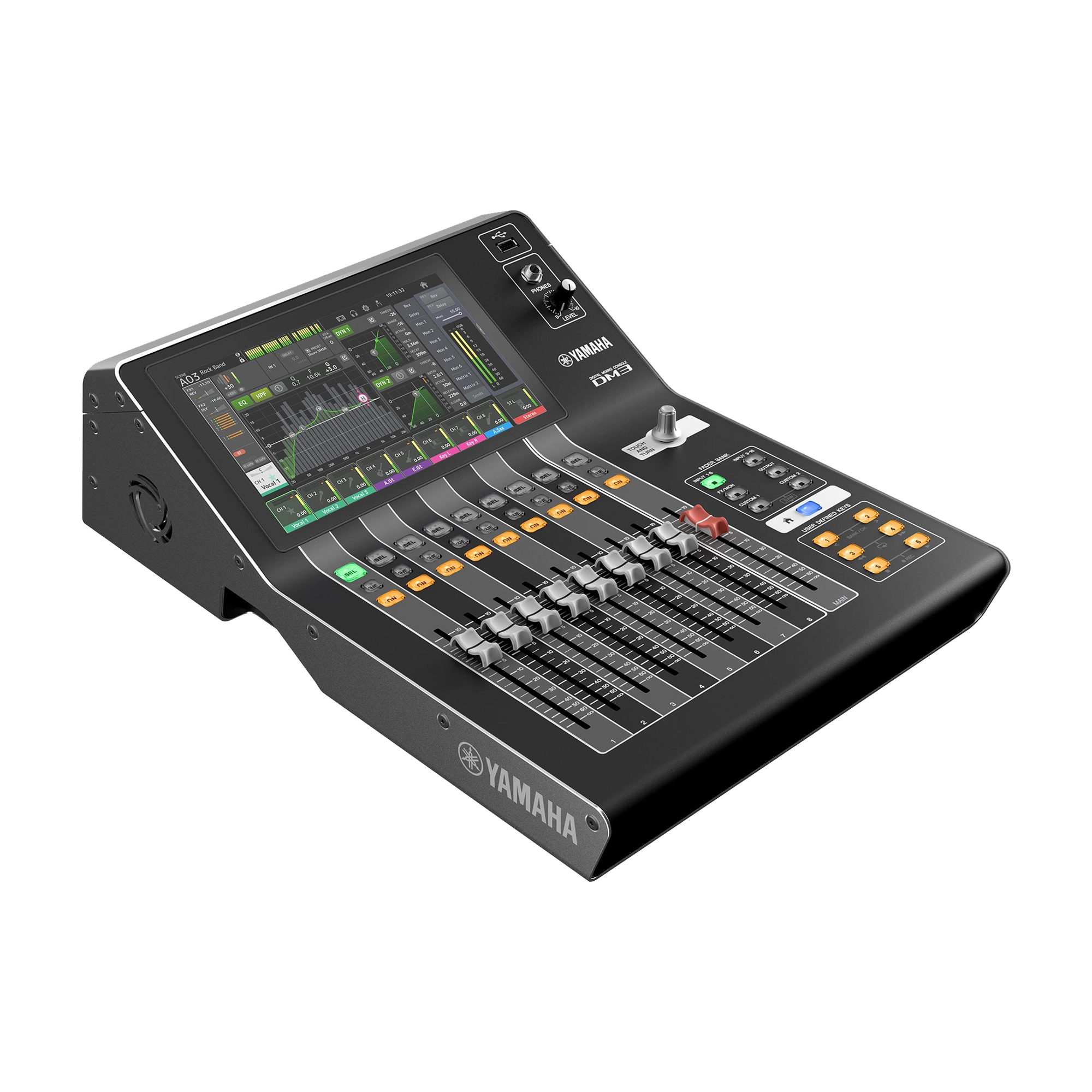 Front angle view of Yamaha DM3S 22-Channel Digital Mixer