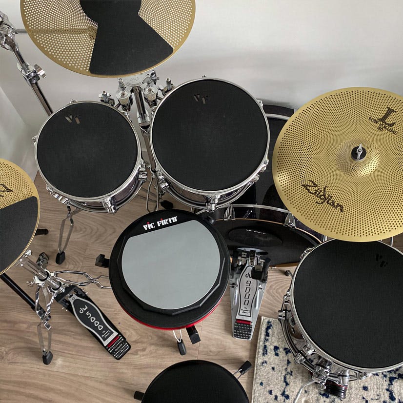 Vic Firth Drum Set Mutes - 12" , 13", 14" , 16" , 22" , Hi-Hat & Cymbals