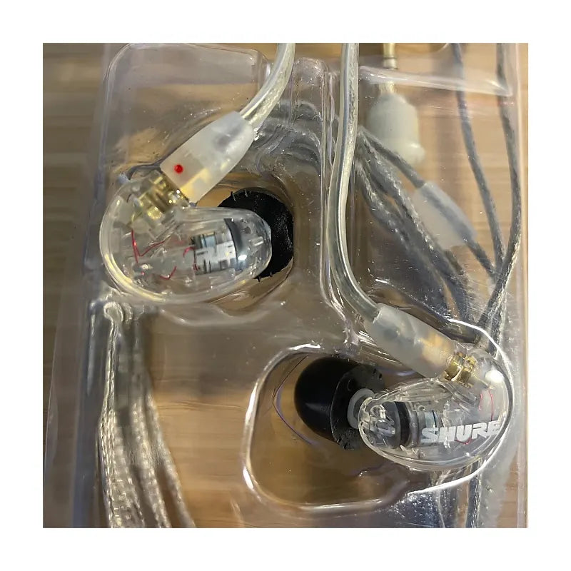 Shure SE215 PRO Wired In-Ear Monitors - 64" Cable 2022 - Present - Clear - Open Box