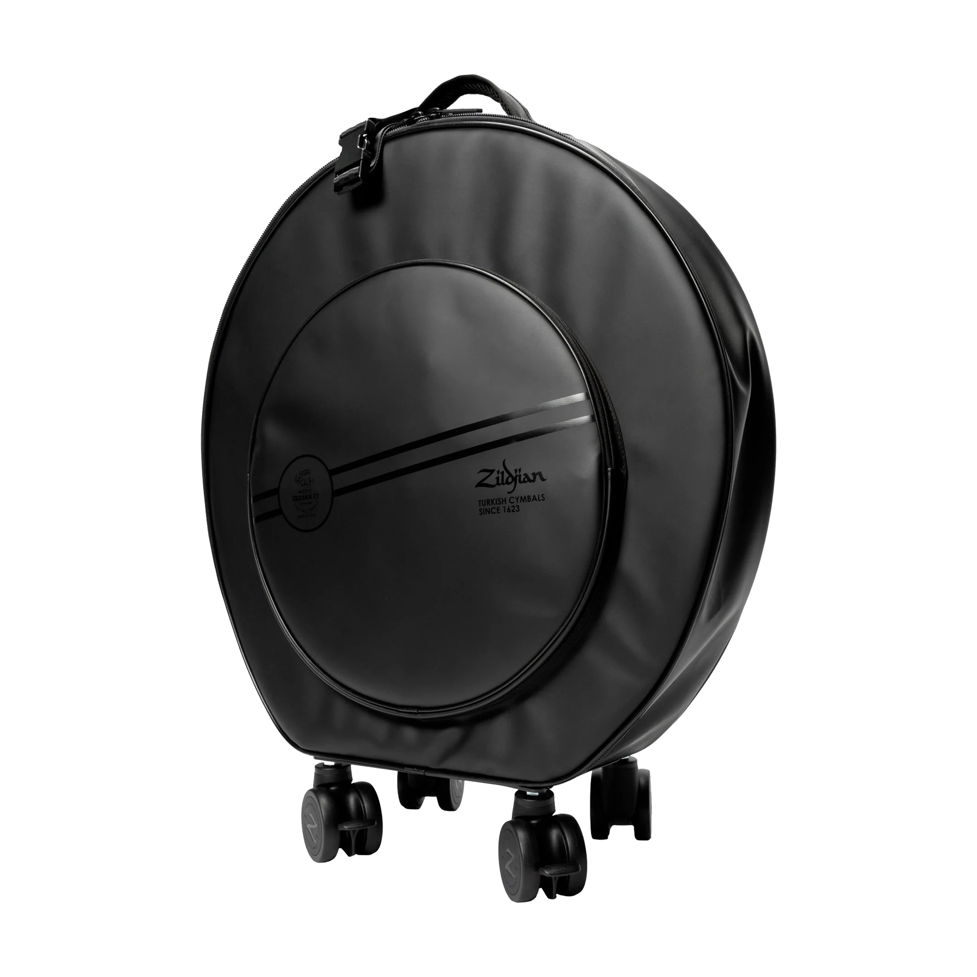 Front angle view of Zildjian ZXRB00424 Touring 24" Cymbal Bag - Black