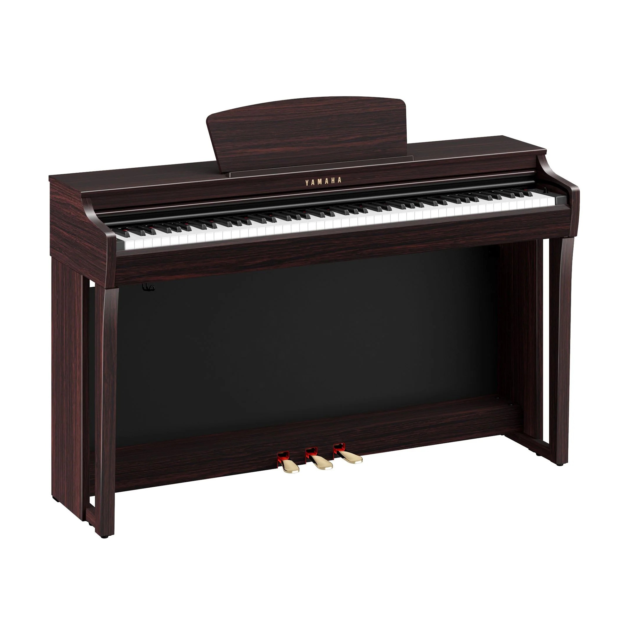 Full view of Yamaha Clavinova CLP-725 88-Key Digital Upright Piano