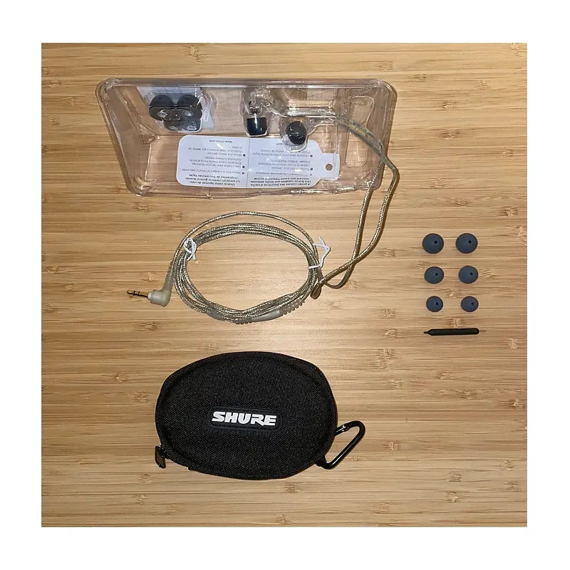 Shure SE215 PRO Wired In-Ear Monitors - 64" Cable 2022 - Present - Clear - Open Box