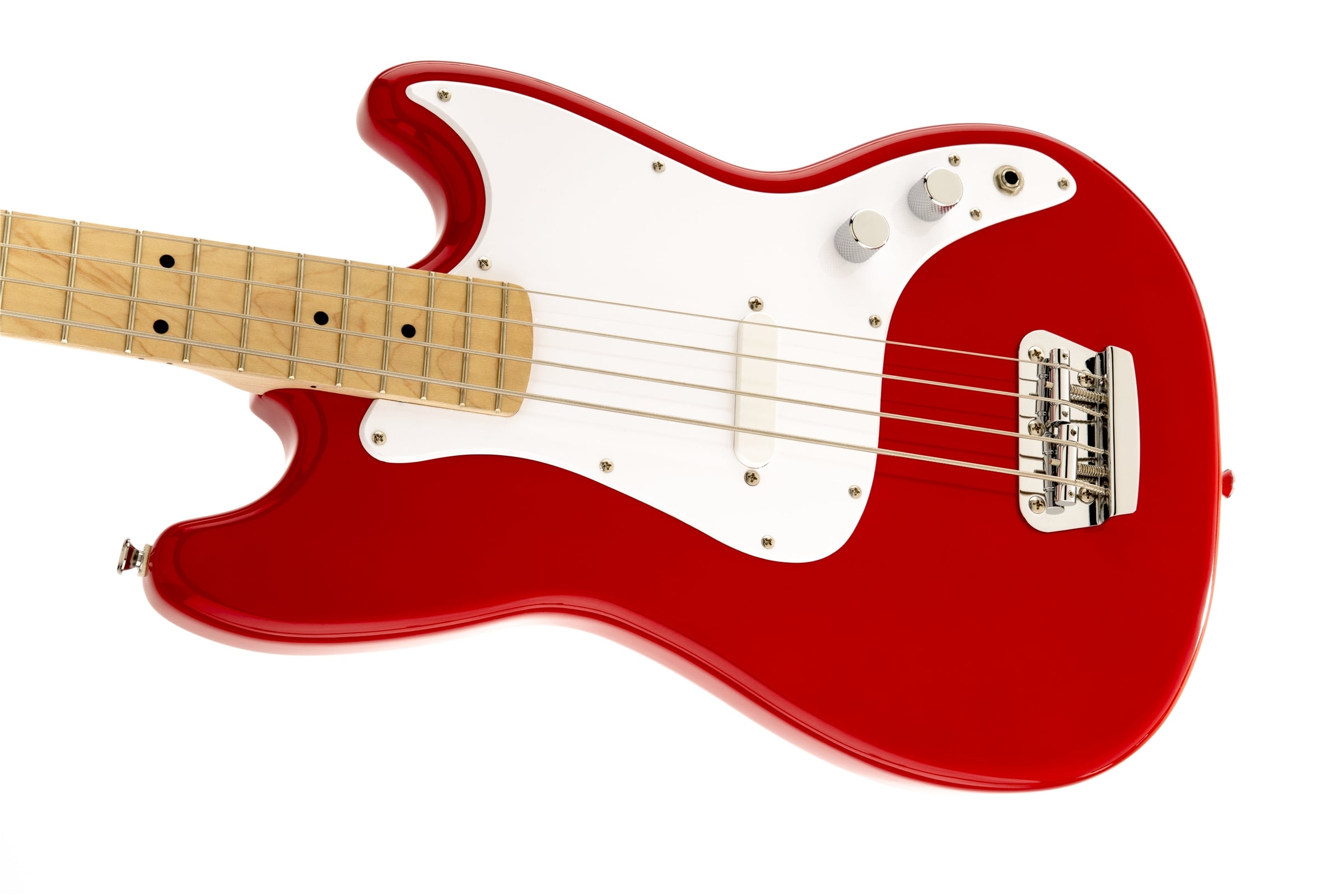 Squier Bronco 4 String Electric Bass - Torino Red