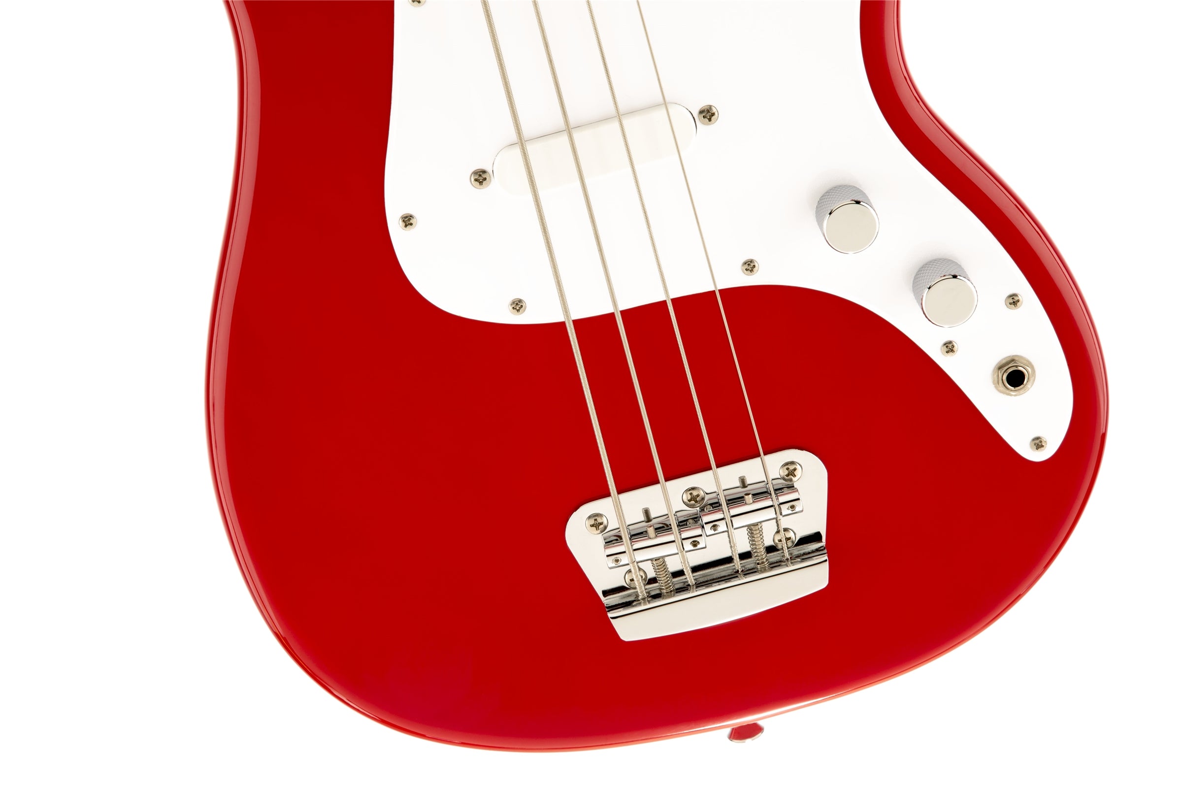 Squier Bronco 4 String Electric Bass - Torino Red