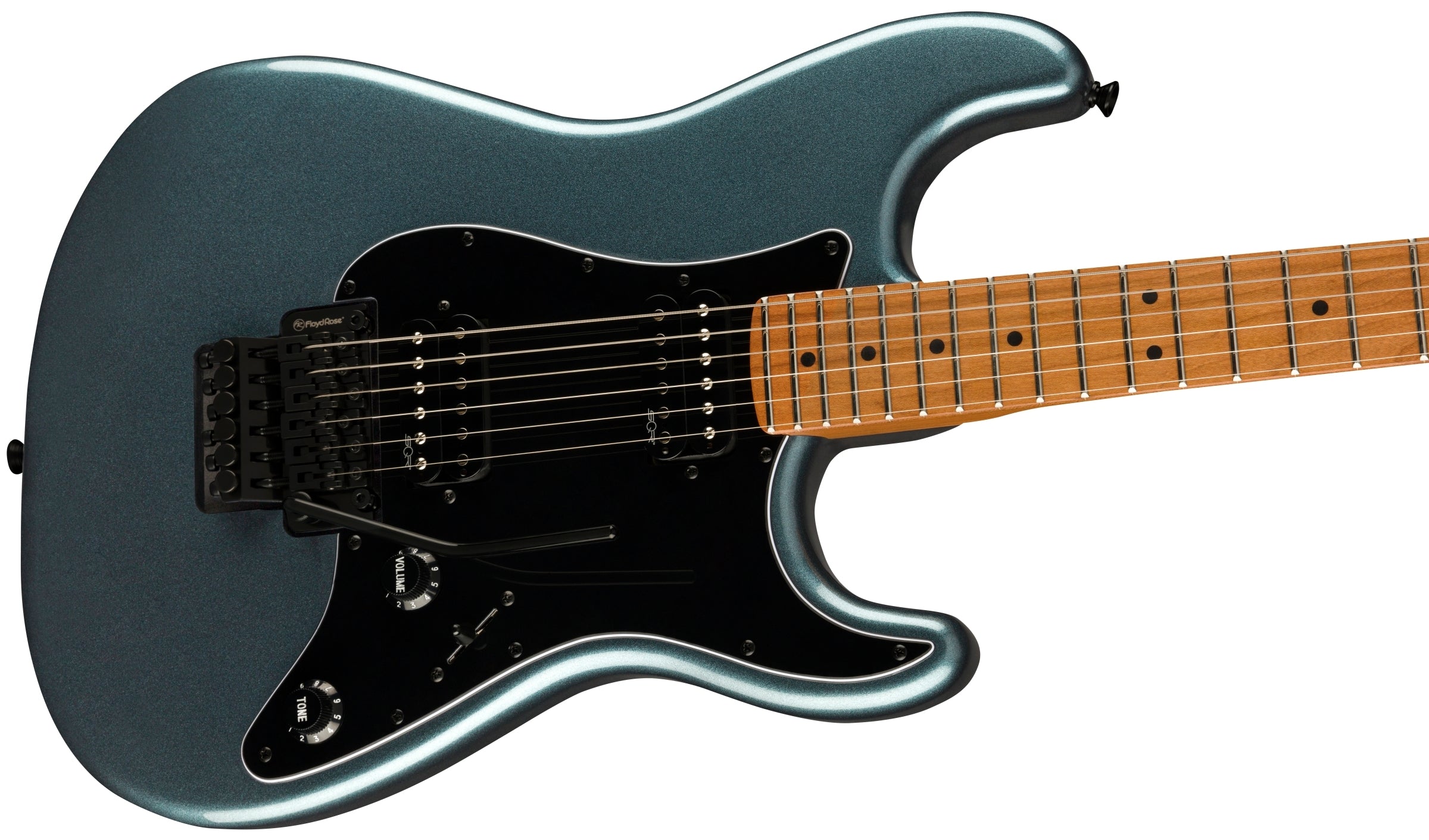 Squier Contemporary Stratocaster HH FR Electric Guitar - Gunmetal Metallic