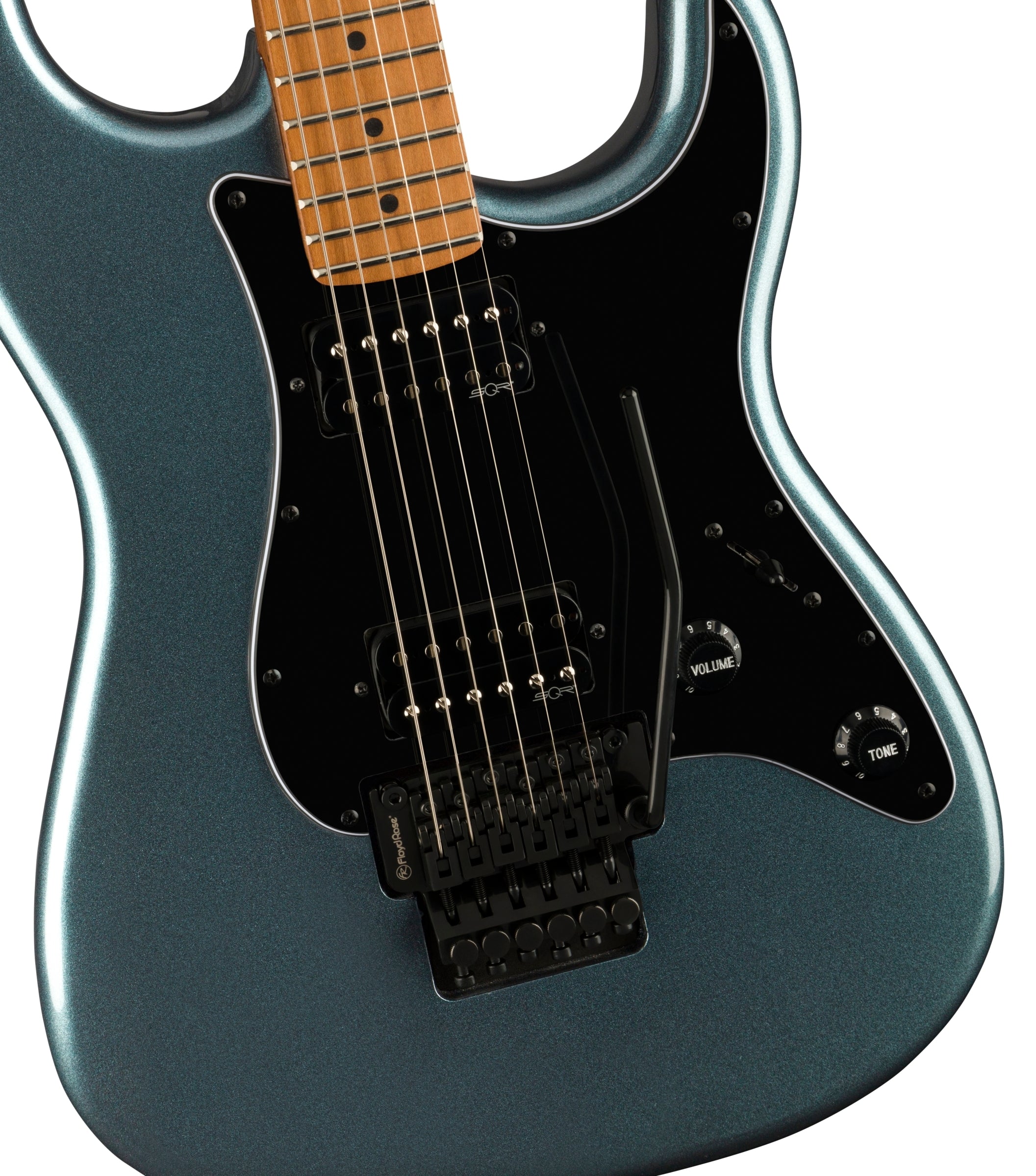 Squier Contemporary Stratocaster HH FR Electric Guitar - Gunmetal Metallic