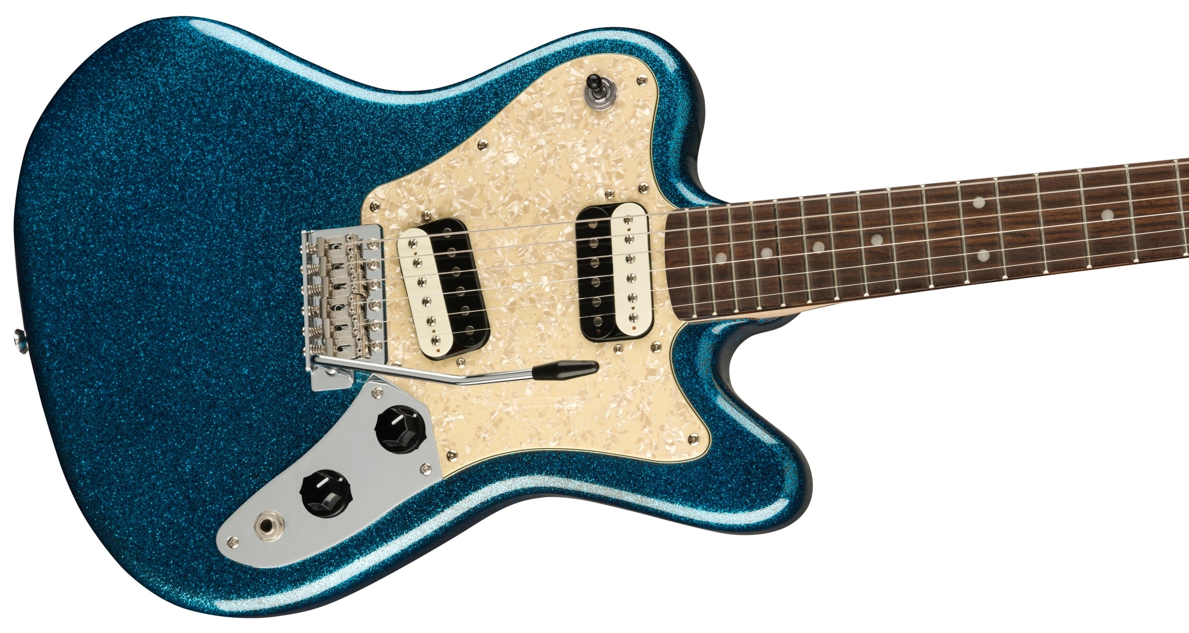 Squier Paranormal Super-Sonic Electric Guitar - Blue Sparkle