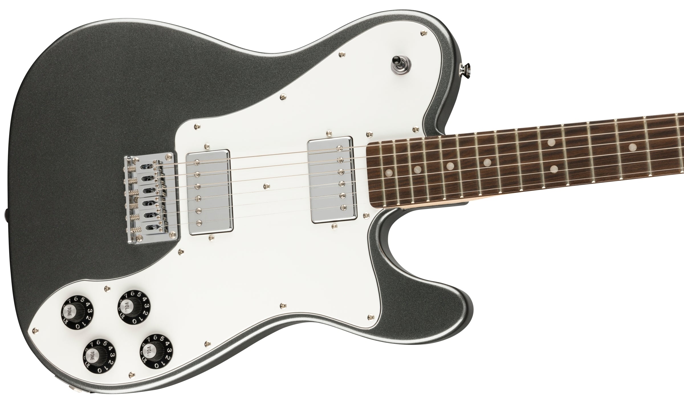 Squier Affinity Series Telecaster Deluxe Electric Guitar - Charcoal Frost Metallic