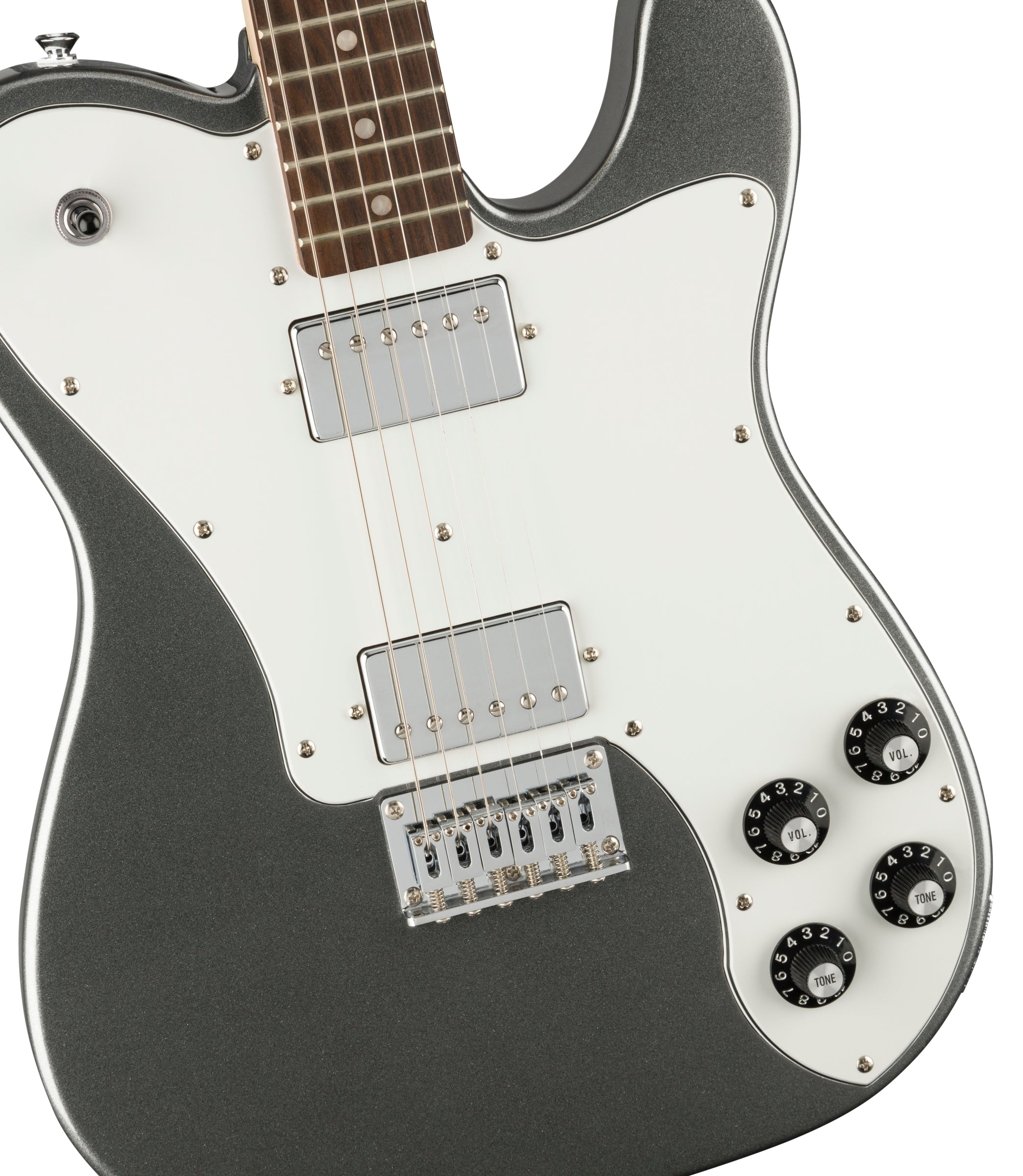 Squier Affinity Series Telecaster Deluxe Electric Guitar - Charcoal Frost Metallic