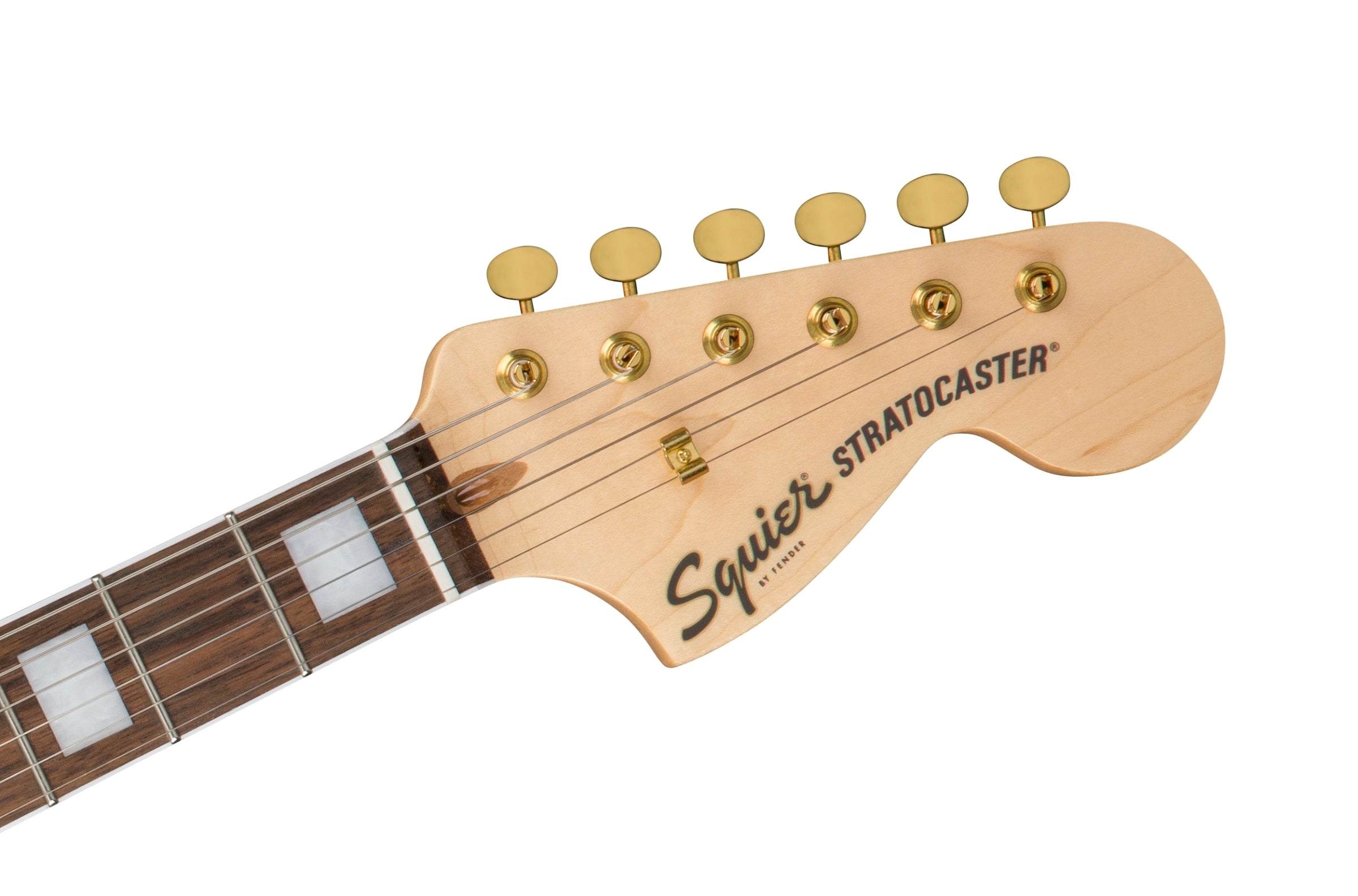 Squier 40th Anniversary Gold Edition Stratocaster Electric Guitar - Ruby Red Metallic
