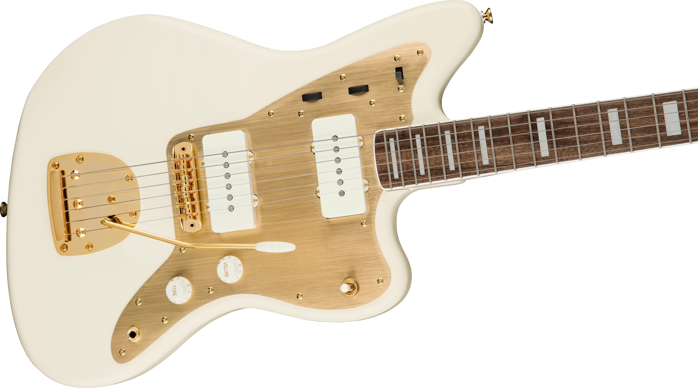 Squier 40th Anniversary Gold Edition Jazzmaster - Olympic White