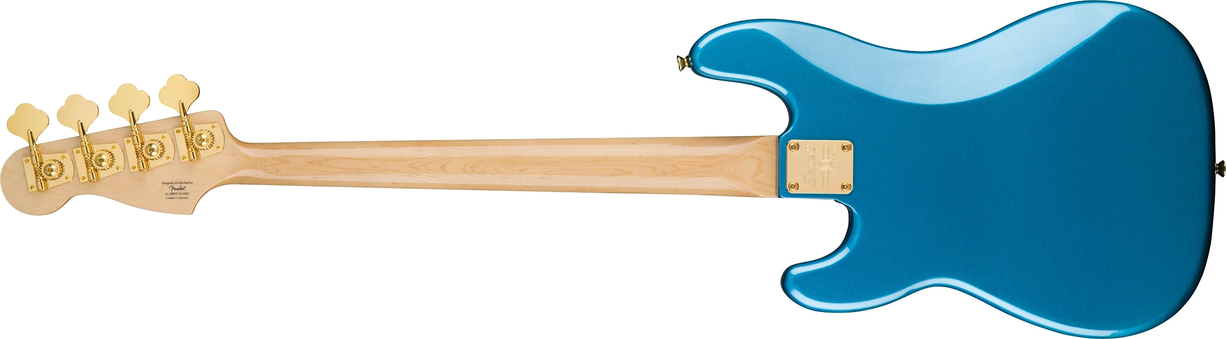 Squier 40th Anniversary Gold Edition Precision Electric Bass Guitar - Lake Placid Blue