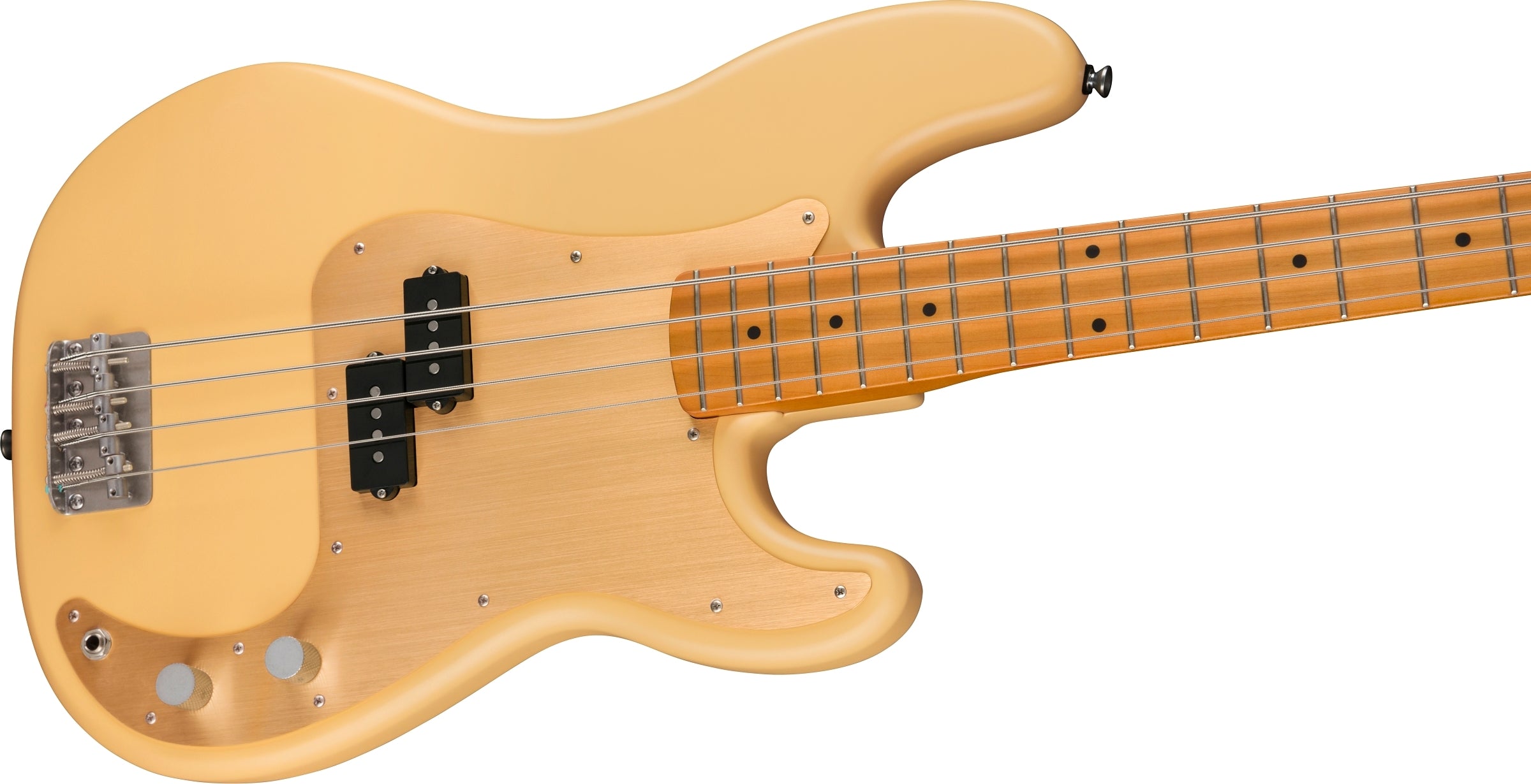 Squier 40th Anniversary Vintage Edition Precision Electric Bass Guitar - Satin Vintage Blonde