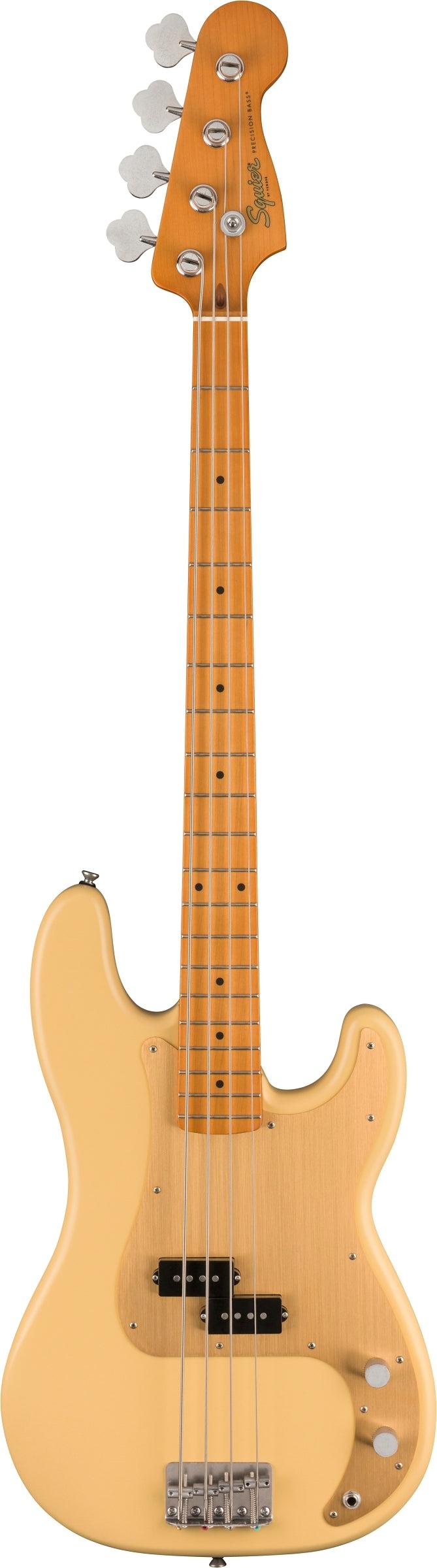 Squier 40th Anniversary Vintage Edition Precision Electric Bass Guitar - Satin Vintage Blonde