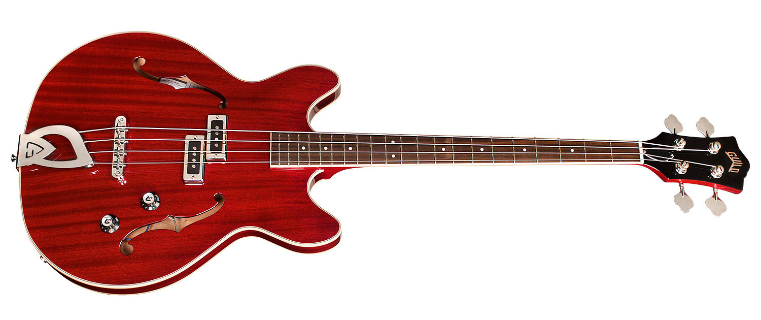 Guild Starfire I 4 String Semi-Hollow Electric Bass - Cherry