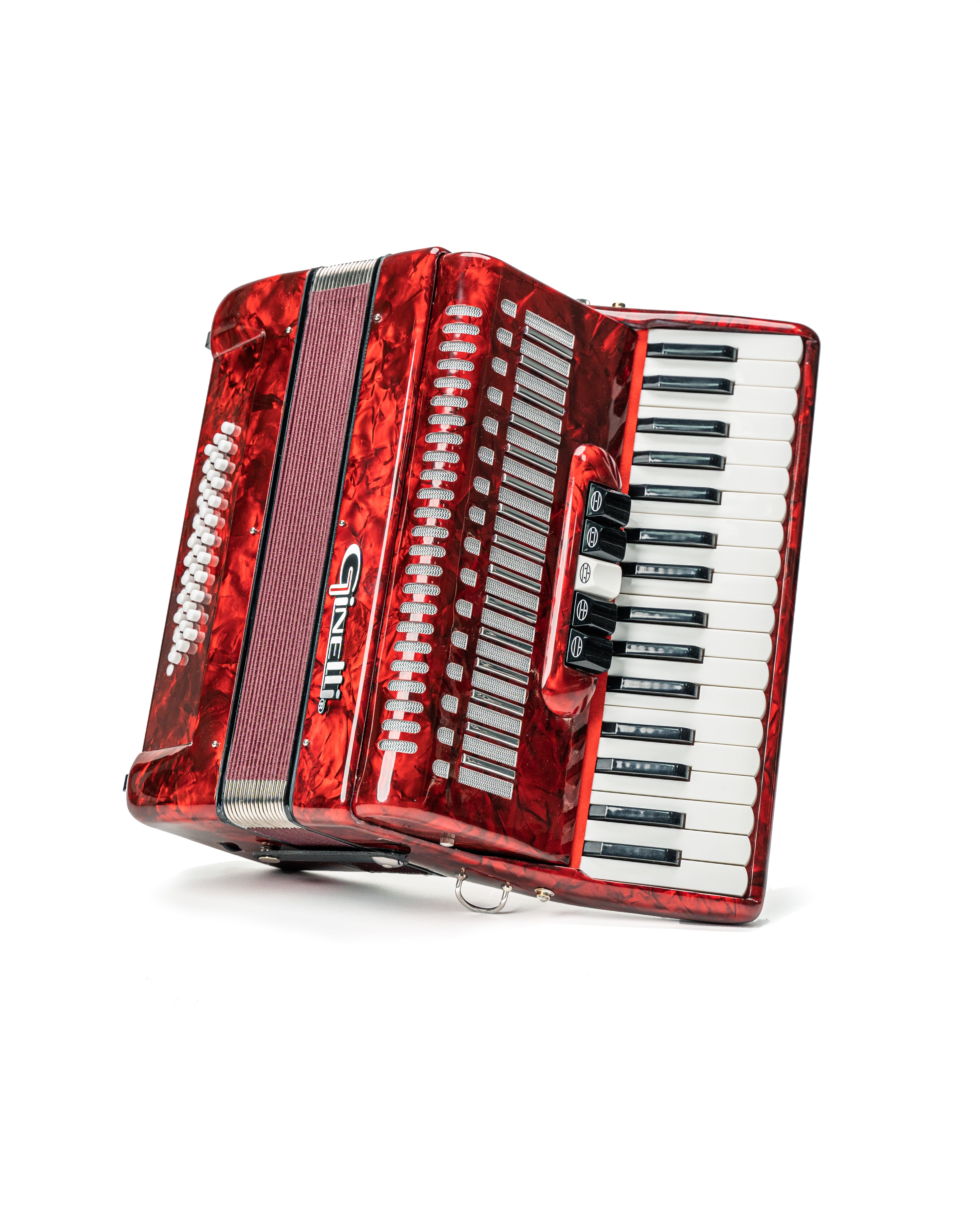 Ginelli 34 Keys & 48 Bass Accordion - Red