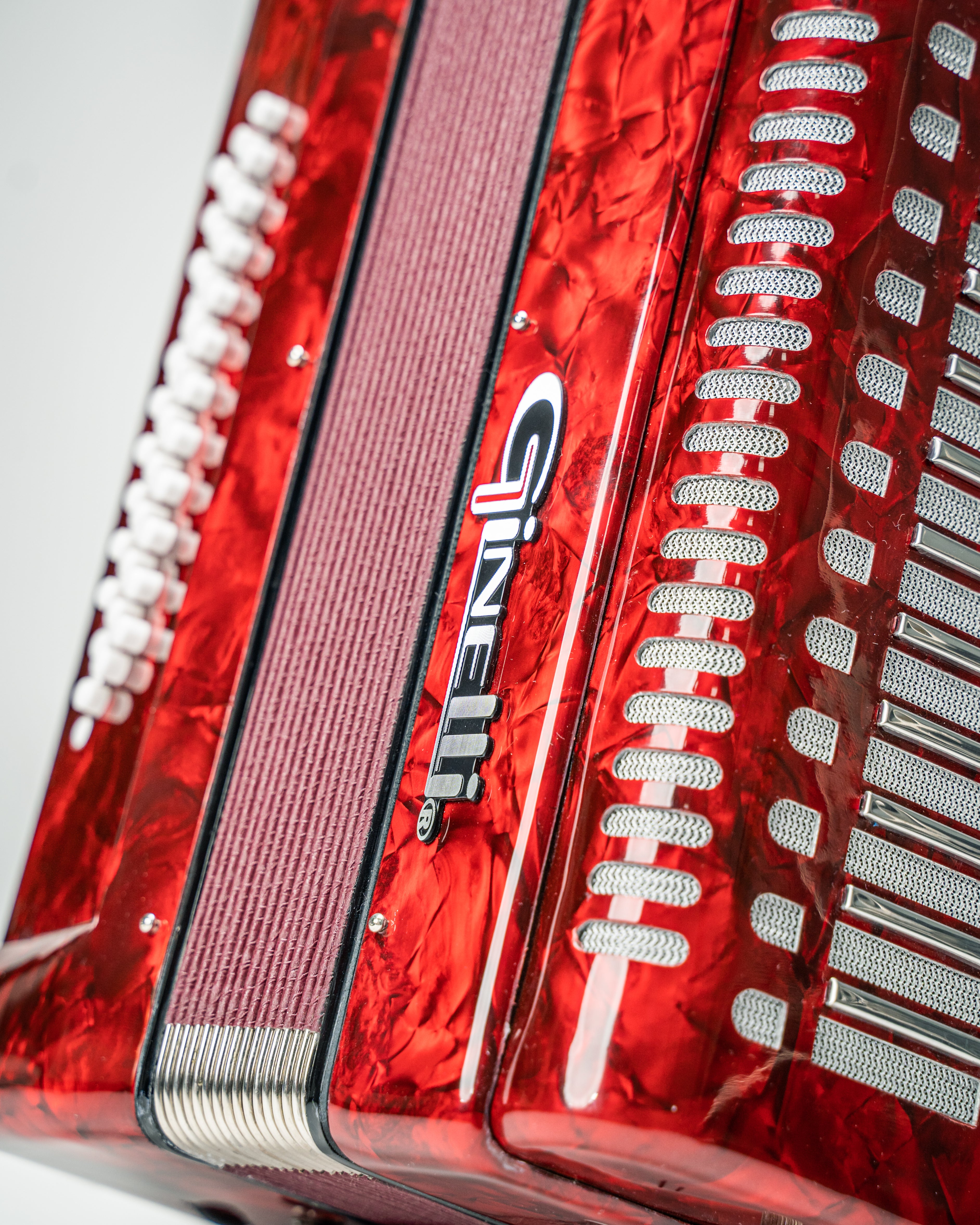 Ginelli 34 Keys & 48 Bass Accordion - Red