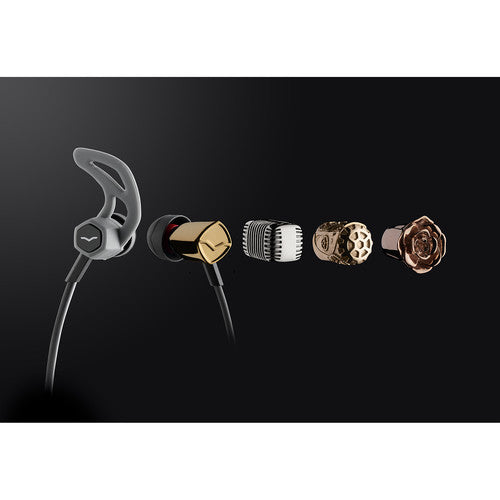 V-MODA Forza In-Ear Headphones with In-Line Mic and Remote Control (Apple iOS, Black)