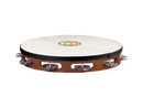 Traditional Goat-Skin Wood Tambourine, Steel Jungles, 1 Row