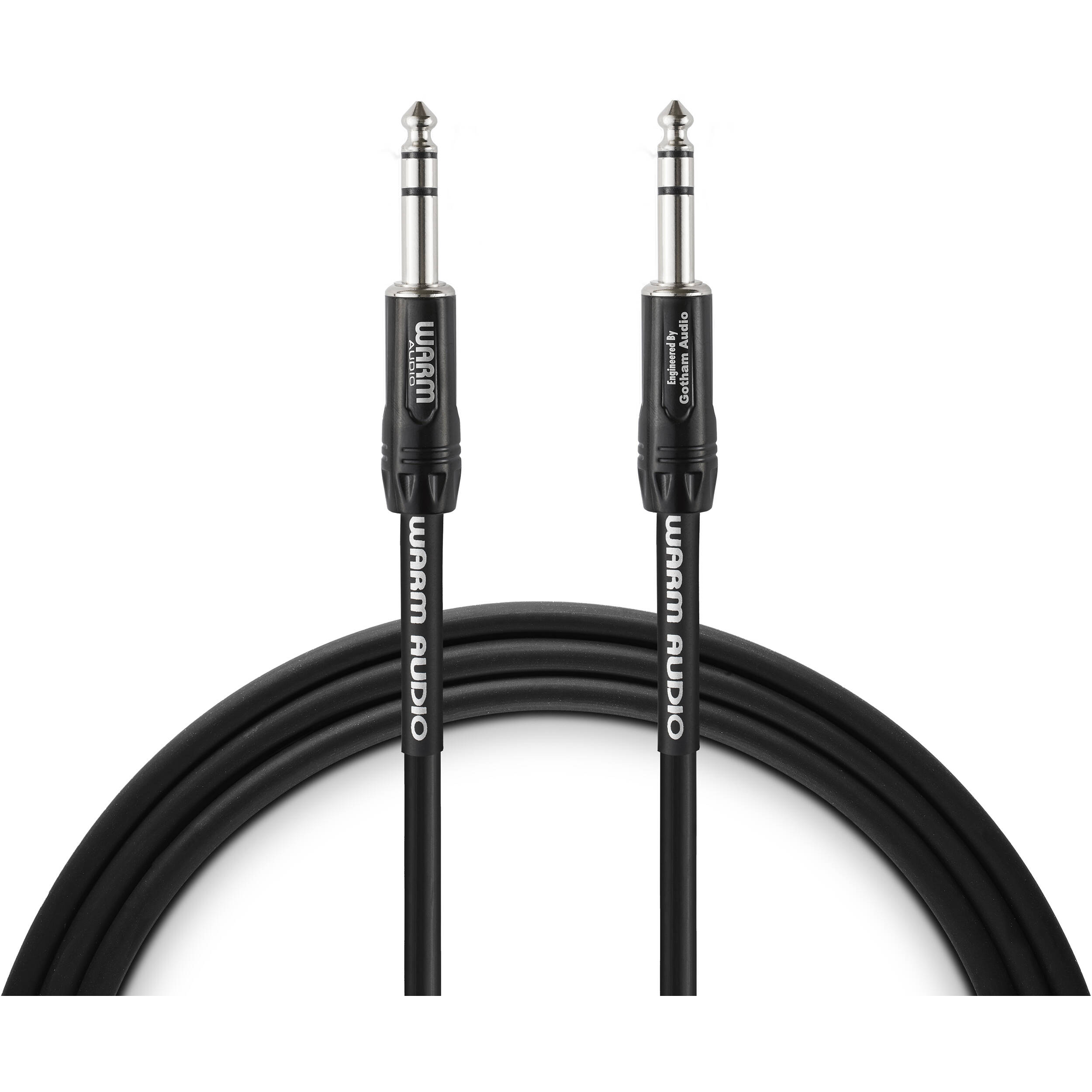 Warm Audio Pro-TRS-5' Pro Silver TRS to TRS Cable - 5-foot