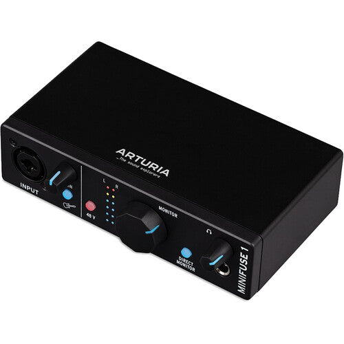 Arturia MiniFuse 1 Interfaz de Audio USB Portátil 1x2 (Negro)