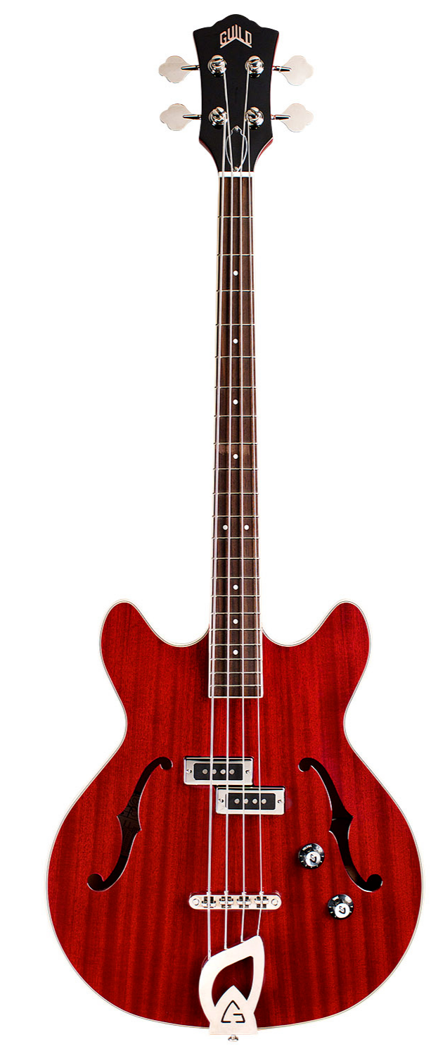 Guild Starfire I 4 String Semi-Hollow Electric Bass - Cherry