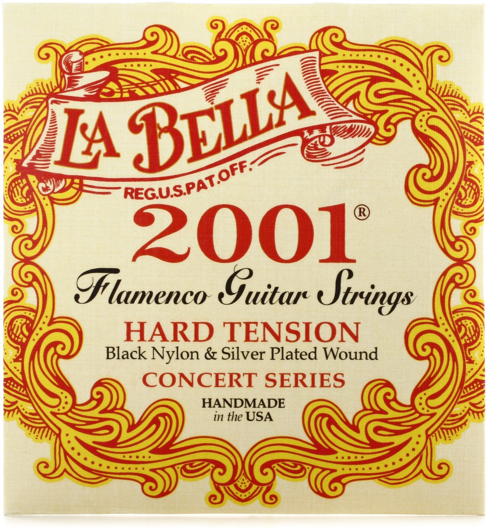 La Bella 2001 Flamenco Guitar Strings - Hard Tension