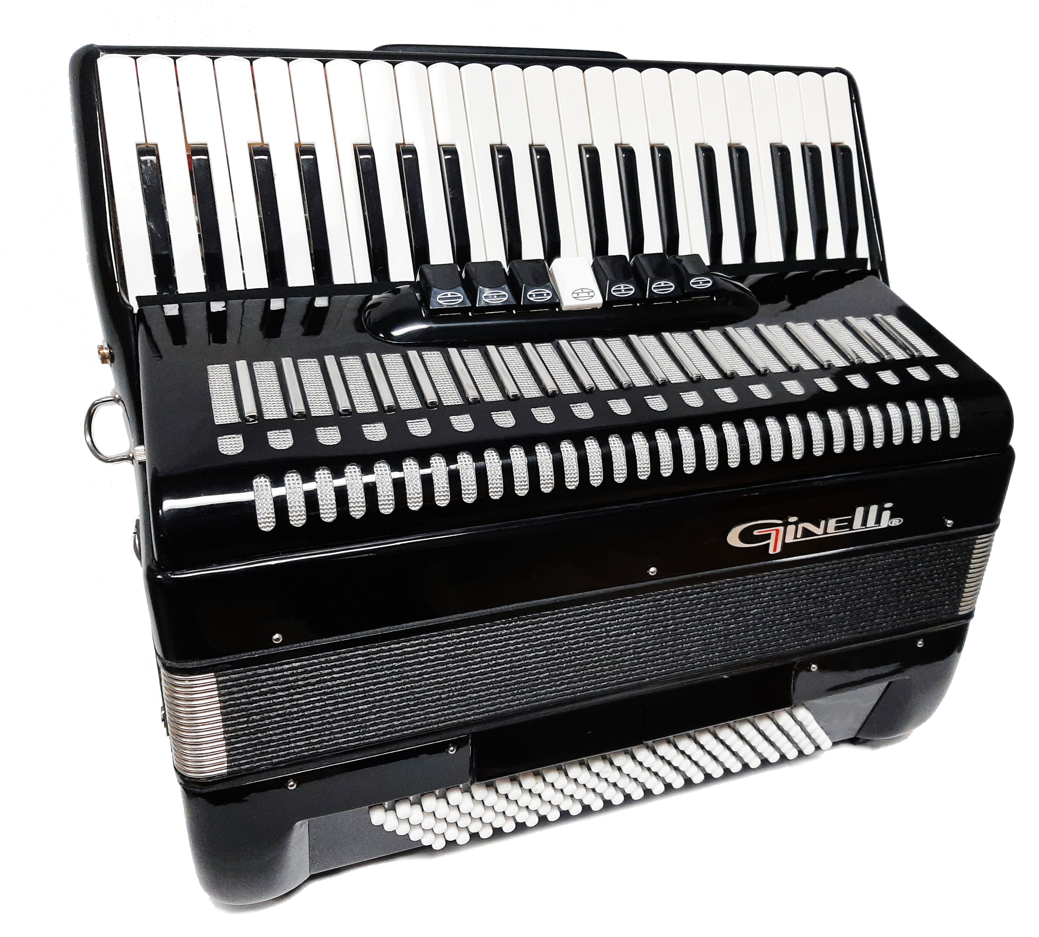 Ginelli Accordion 37 Keys & 120 Bass - Black