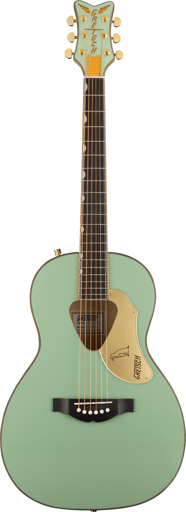 Gretsch G5021E Rancher Penguin Parlor Acoustic Electric Guitar - Mint Metallic