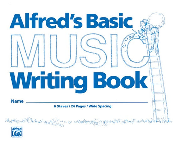 Cuaderno Básico de Escritura Musical de 8" x 6" de Alfred
