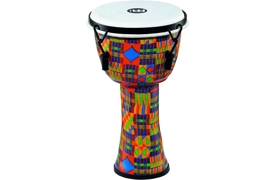 Meinl Mechanically Tuned Djembe with Synthetic Shell and Head 8 in. Kenyan Quilt