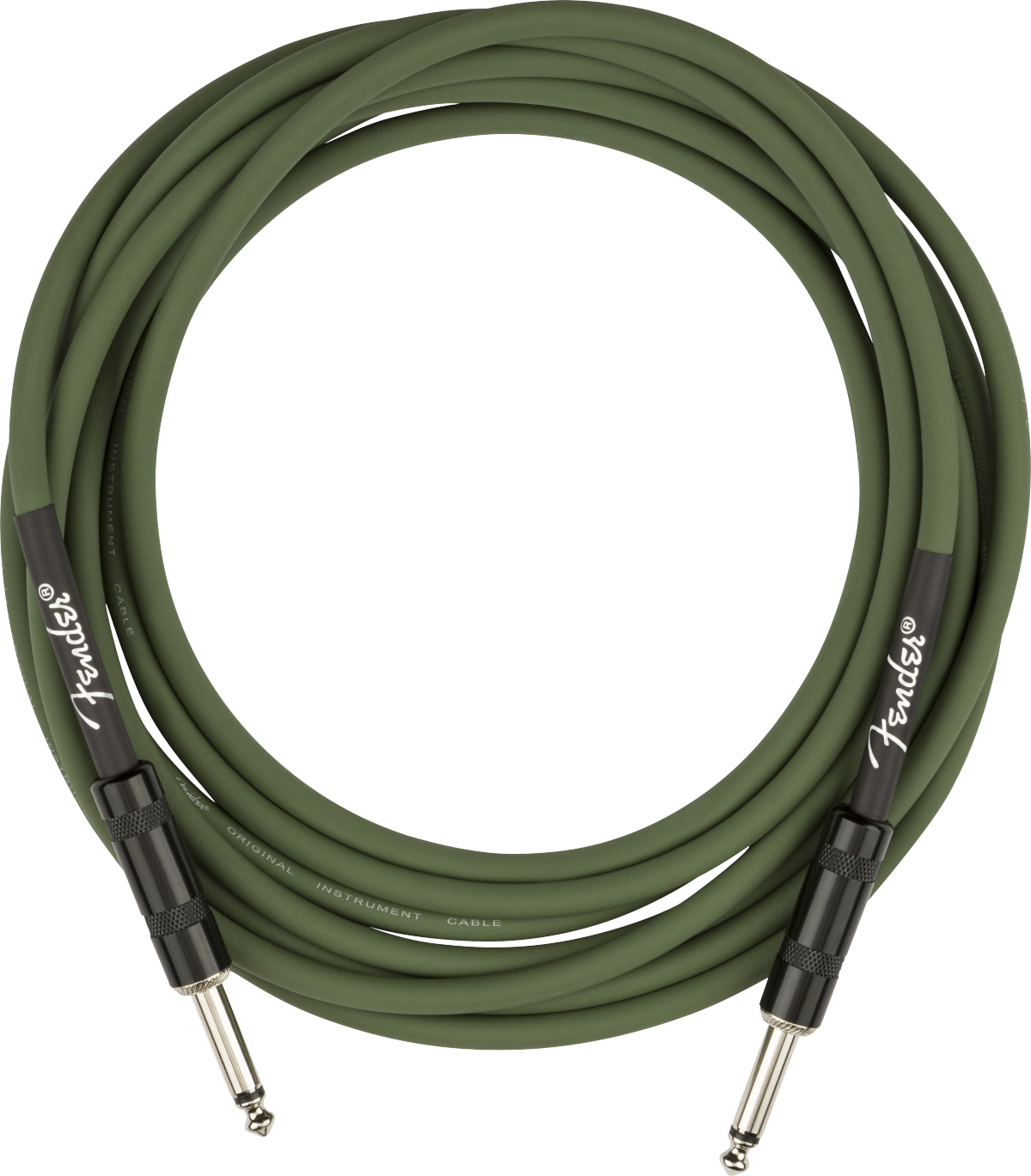 Fender Strummer Pro Straight to Straight Instrument Cable - 13' Drab Green