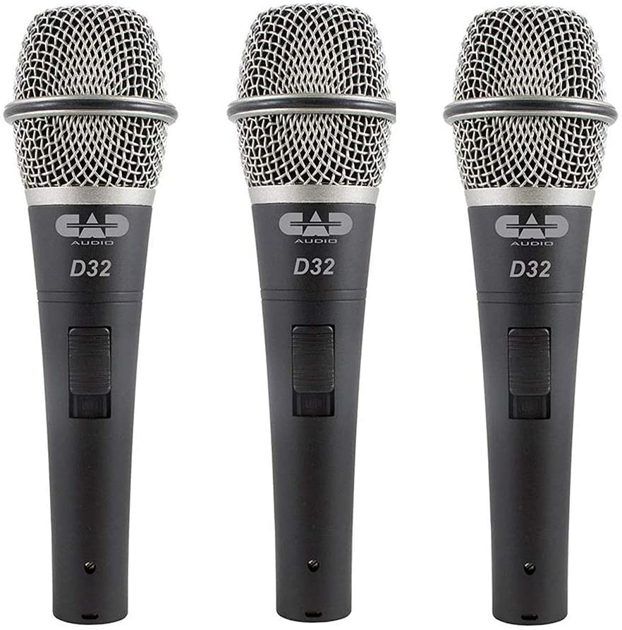 CAD Audio CADLive D32 Supercardioid Dynamic Microphone (3-Pack)