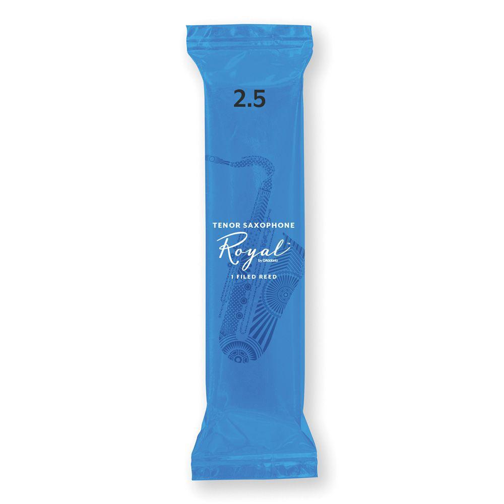 D'Addario Royal Tenor Saxophone Filed Reeds #2.5