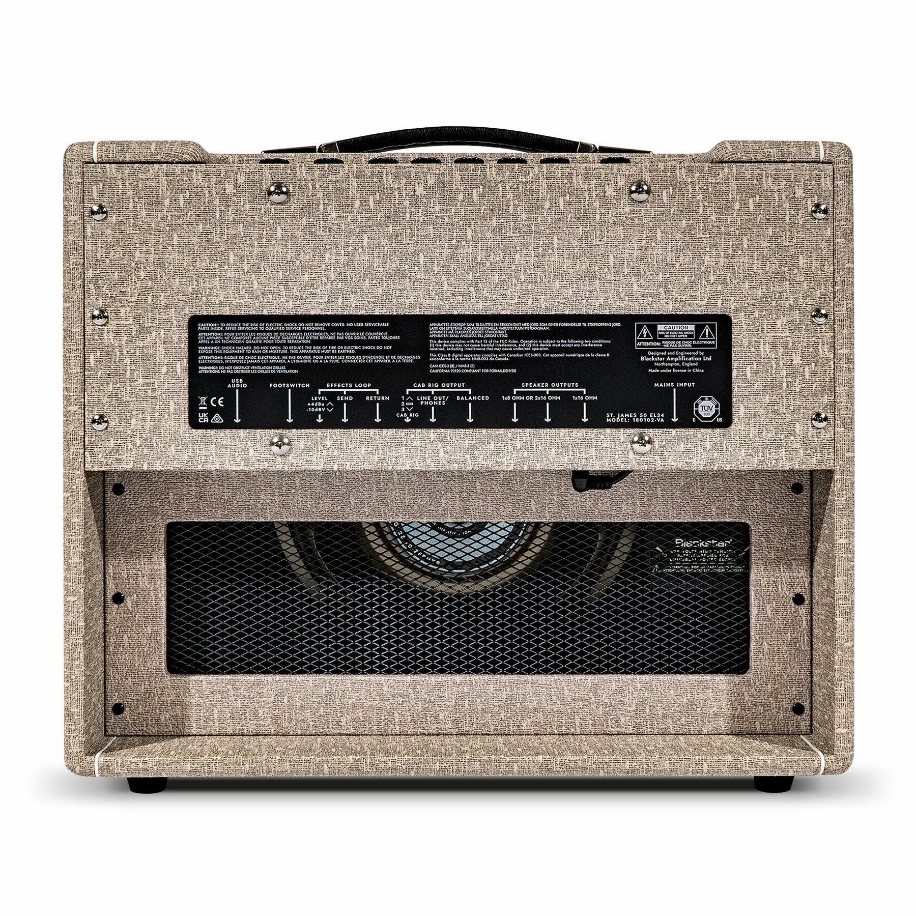 Amplificador de Combo de Válvulas Blackstar St James 50W 1X12" - Interruptor de Reducción de Potencia